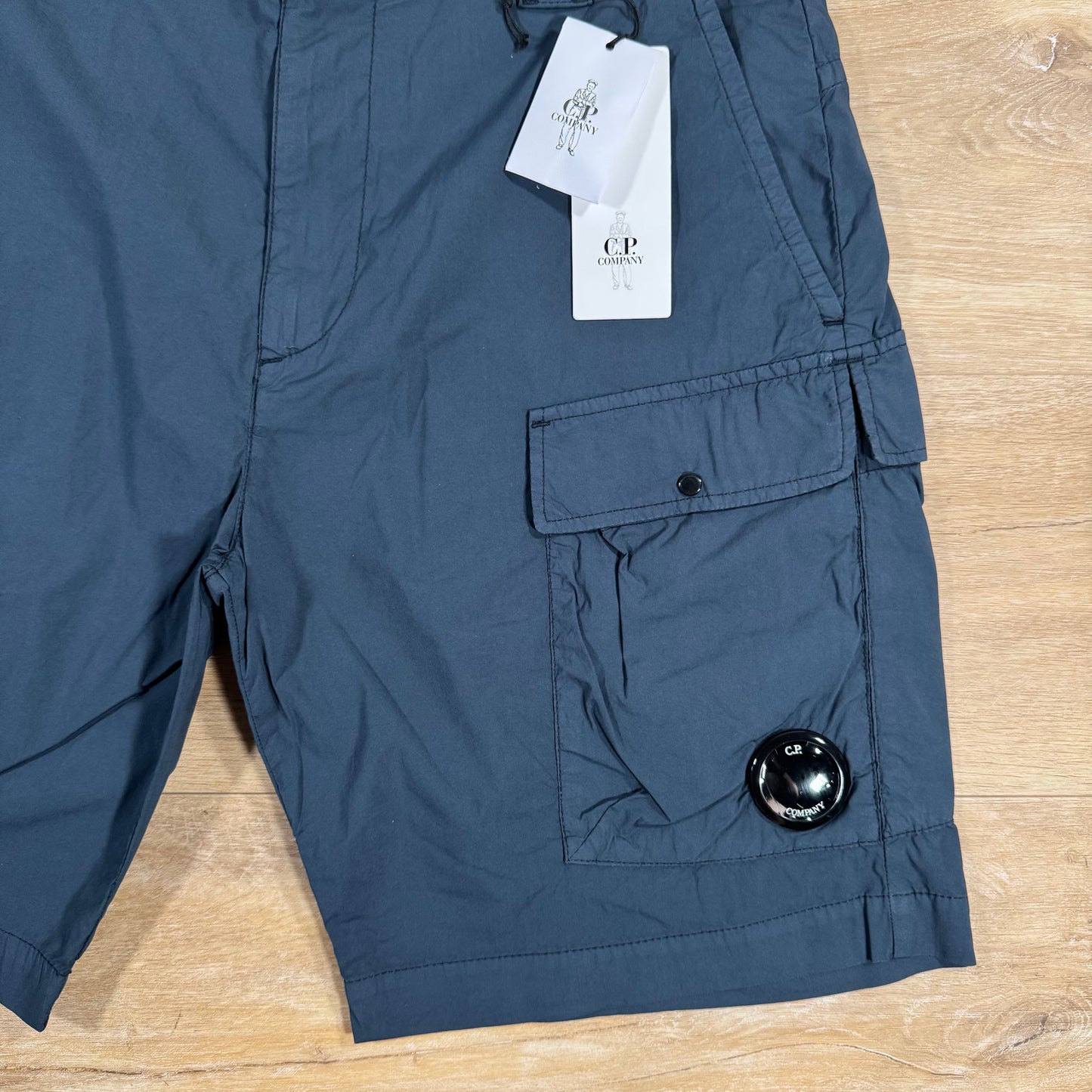 CP Company 50 Fili Stretch Cargo Shorts in India Ink