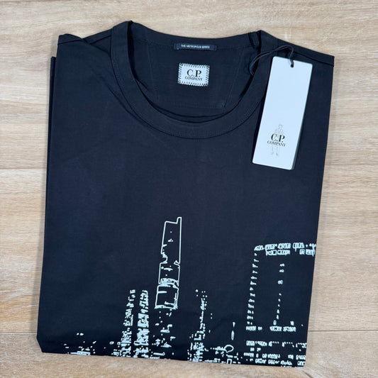 CP Company Metropolis Series Graphics T-Shirt in Black