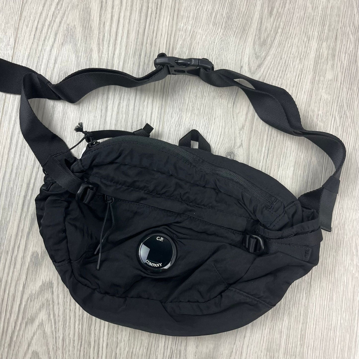 CP Company Zip Chrome Bag - Black